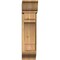 Ekena Millwork Merced Traditional Rough Sawn Bracket w/ Offset Brace, Western Red Cedar, 8"W x 20"D x 32"H BKT0806X20X32MRC01RWR - alternate 2